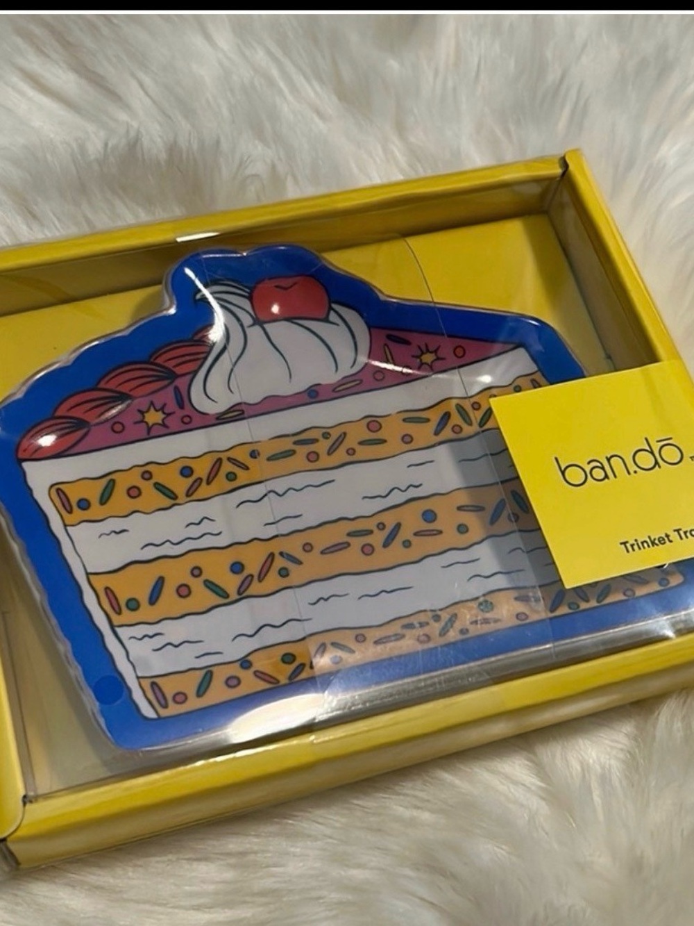 ban.do Blue Slice Cake Trinket Tray - NWT